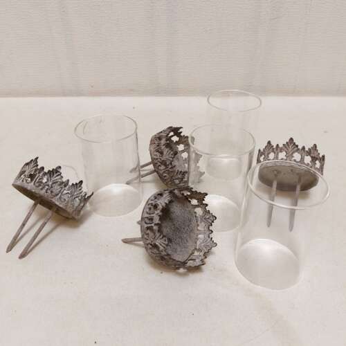 Brocante theelicht houder