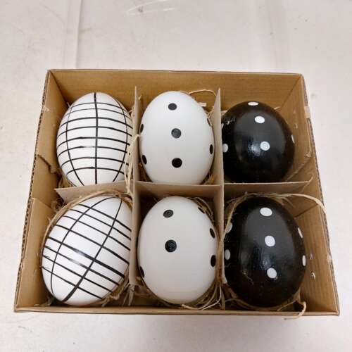 Eieren wit zwart