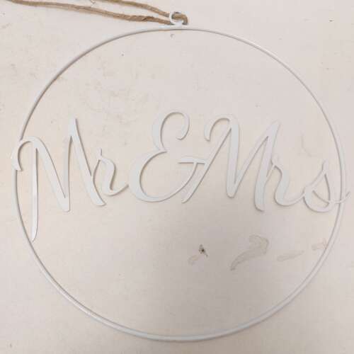 Mr & Mrs ring metaal