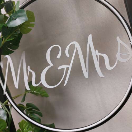 Mr & Mrs metaal ring