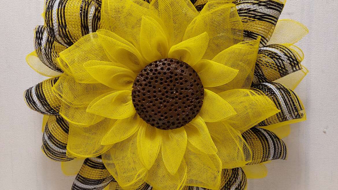 Sunflower wreath