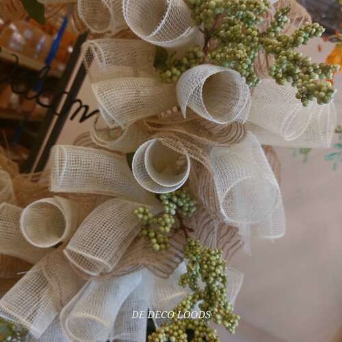 Burlap ivoor Mesh