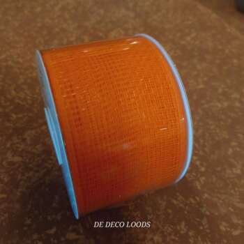 Deco Mesh ribbon Oranje