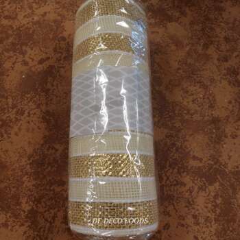 Deco mesh ivoor-goud