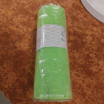 Deco mesh plain lime groen