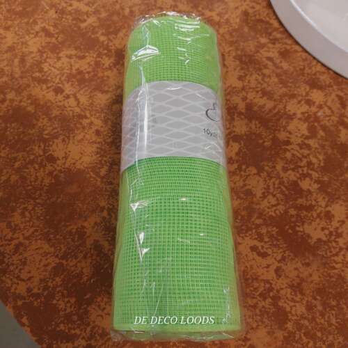 Deco mesh plain lime groen