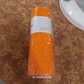 Deco mesh plain oranje