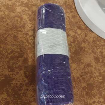 Deco mesh plain paars