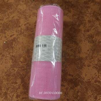 Deco mesh plain roze