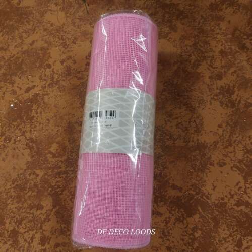 Deco mesh plain roze