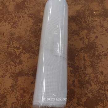 Deco mesh plain wit