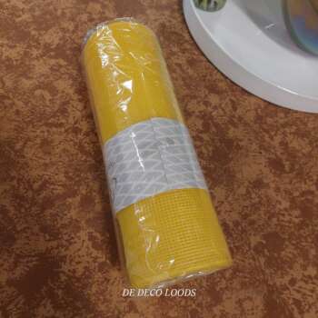 Deco mesh plain yellow