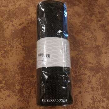 Deco mesh plain zwart