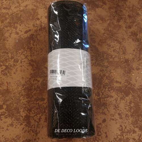 Deco mesh plain zwart