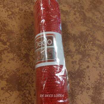 Deco mesh red foil
