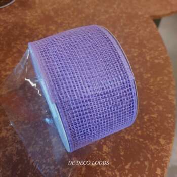 Deco mesh ribbon Lavendel