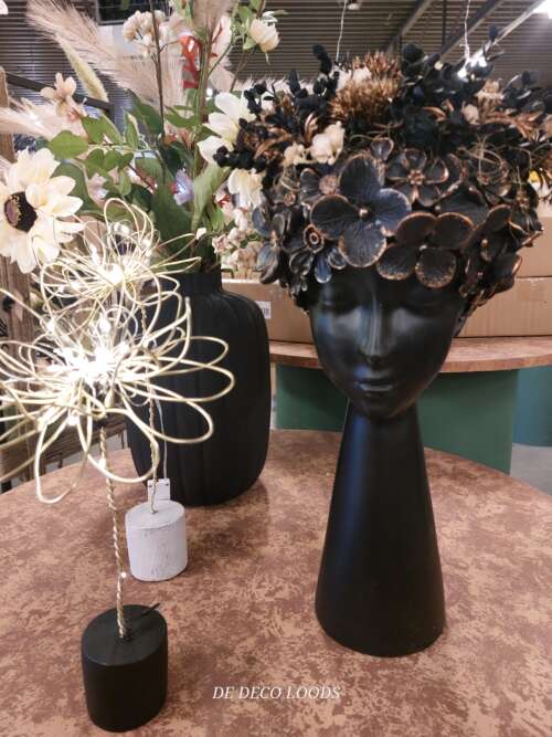 Planter head black-brons