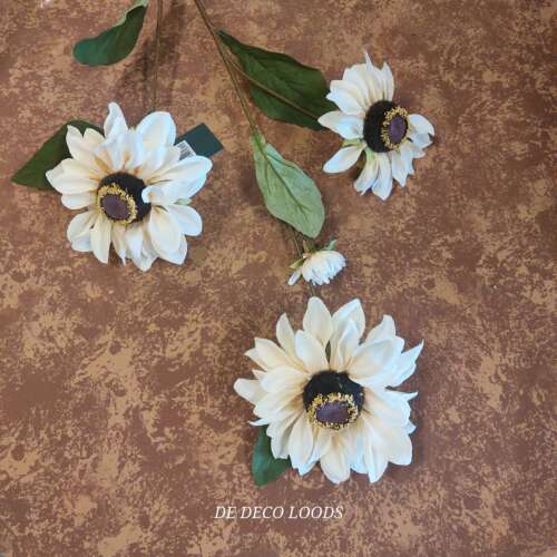 Zijden Zinnia creme