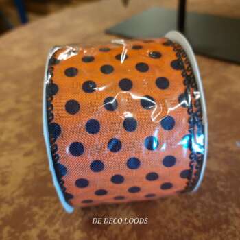 Black dots wired ribbon