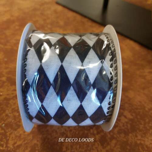 Harlequin wired ribbon