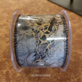Marbled wired ribbon