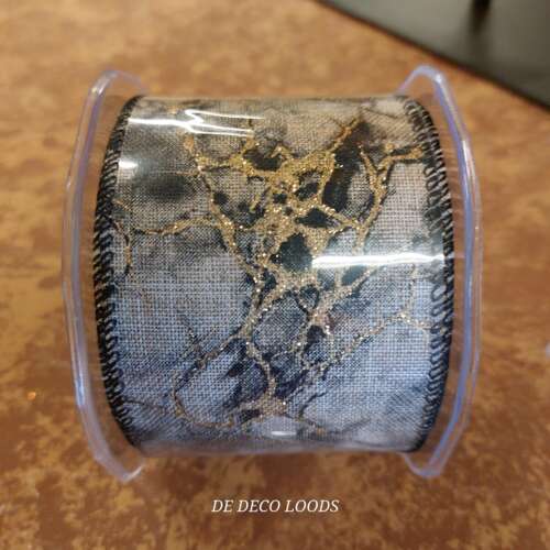 Marbled wired ribbon