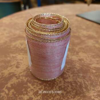 Pink wired ribbon