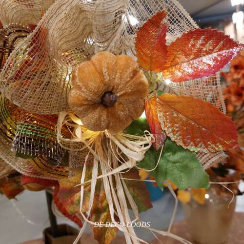 Pompoentjes en glitterblad
