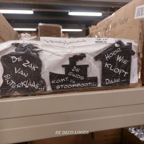 Sinterklaas tekst bordjes