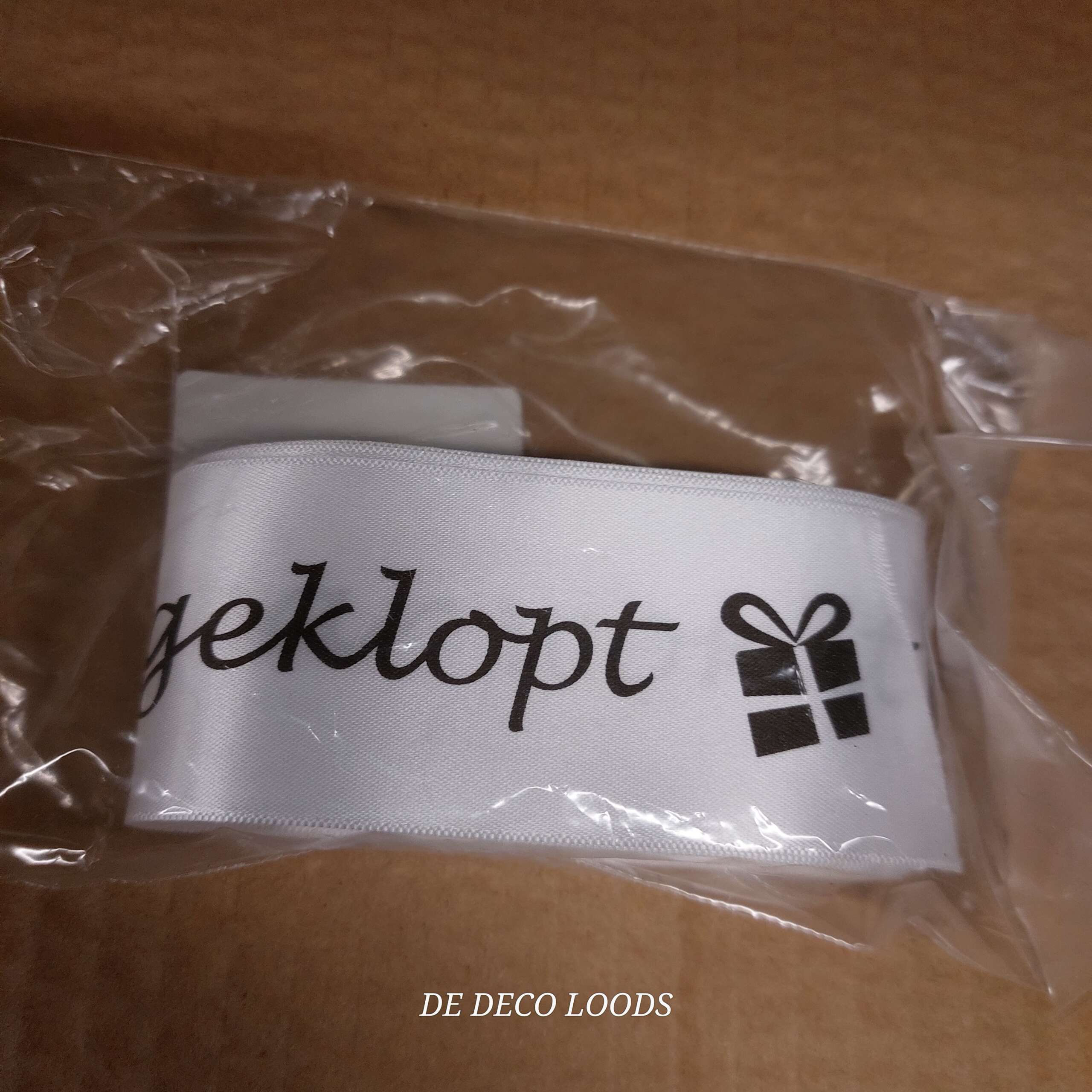 Sinterklaas tekst lint 3mt