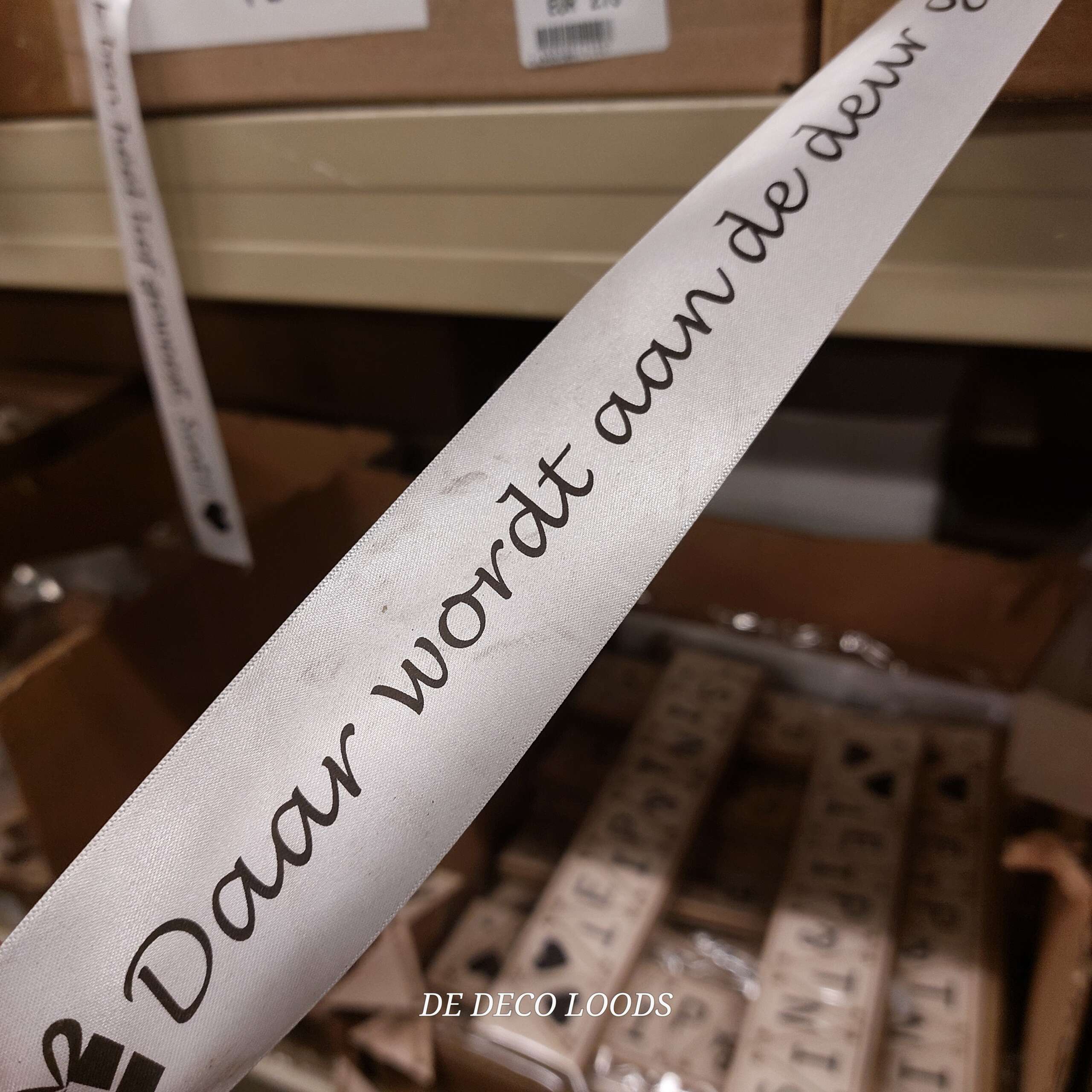 Sinterklaas tekst lint