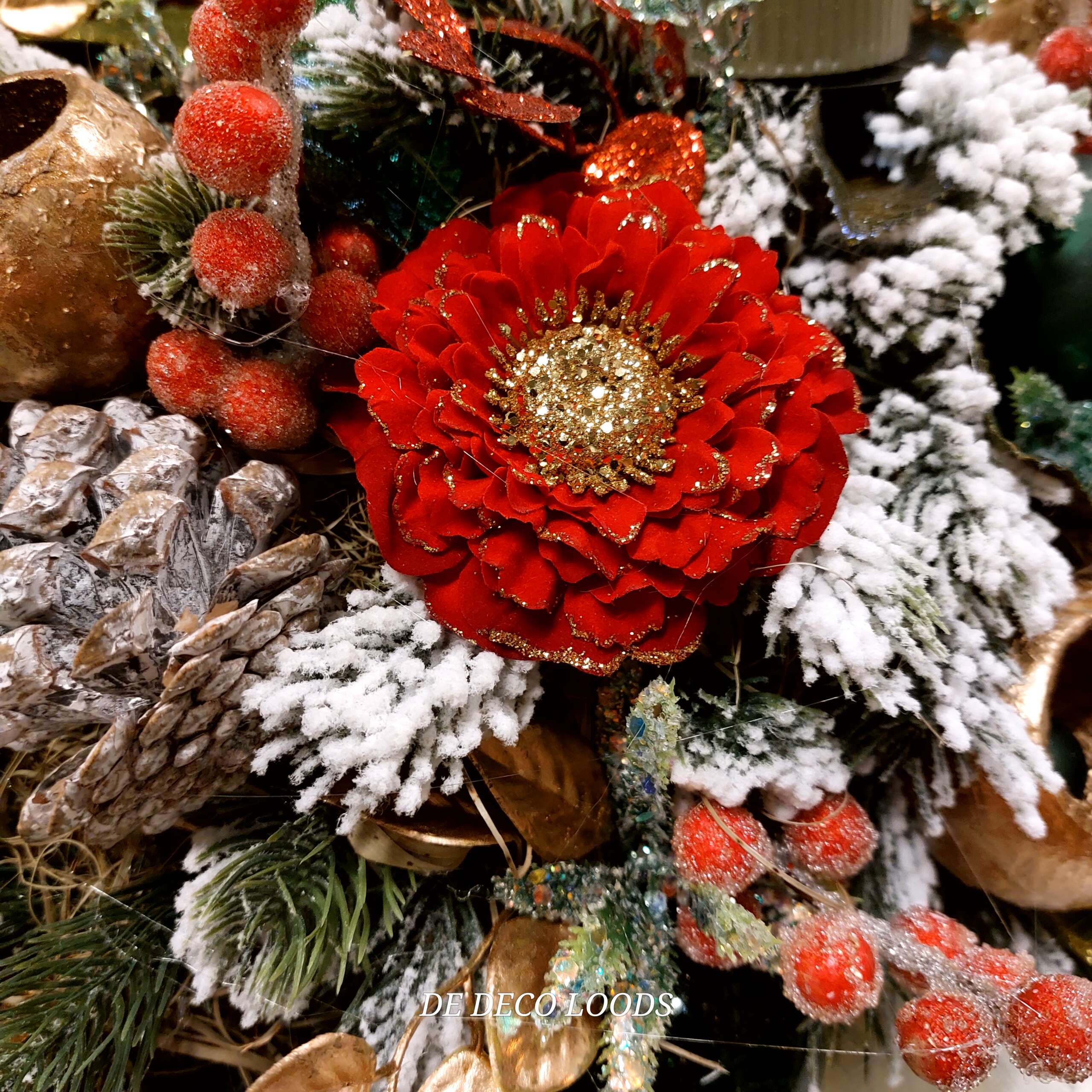 zinnia met gouden hart