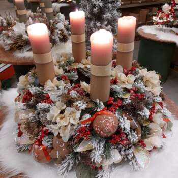 Advent gingerbread wreath