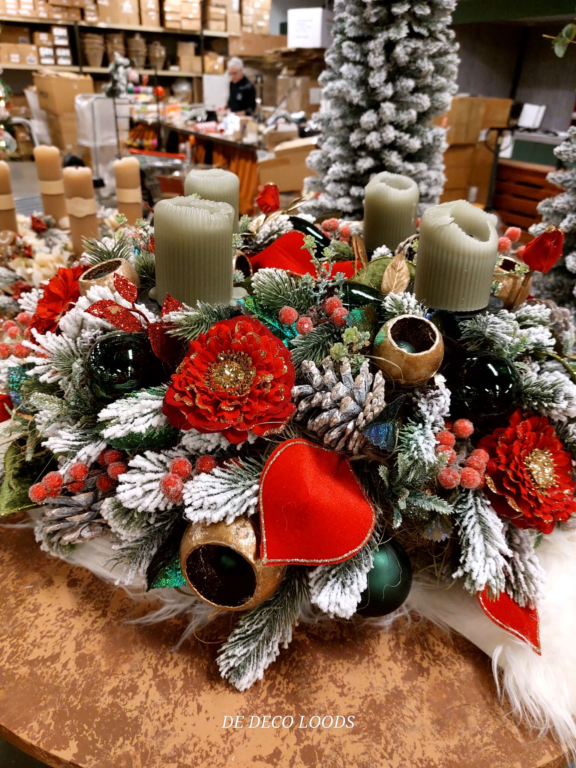 Adventskrans Kerstrood.