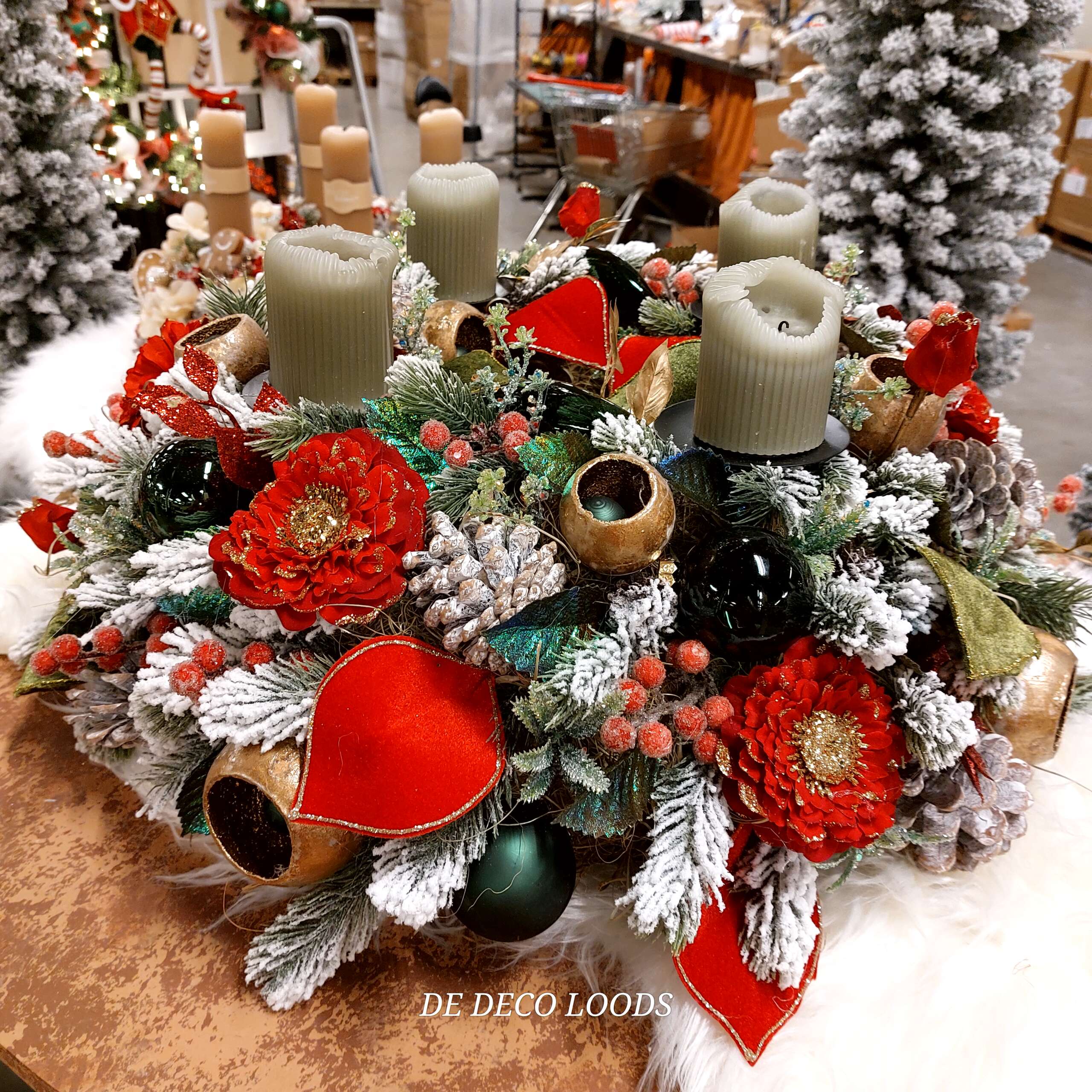 Adventskrans Kerstrood