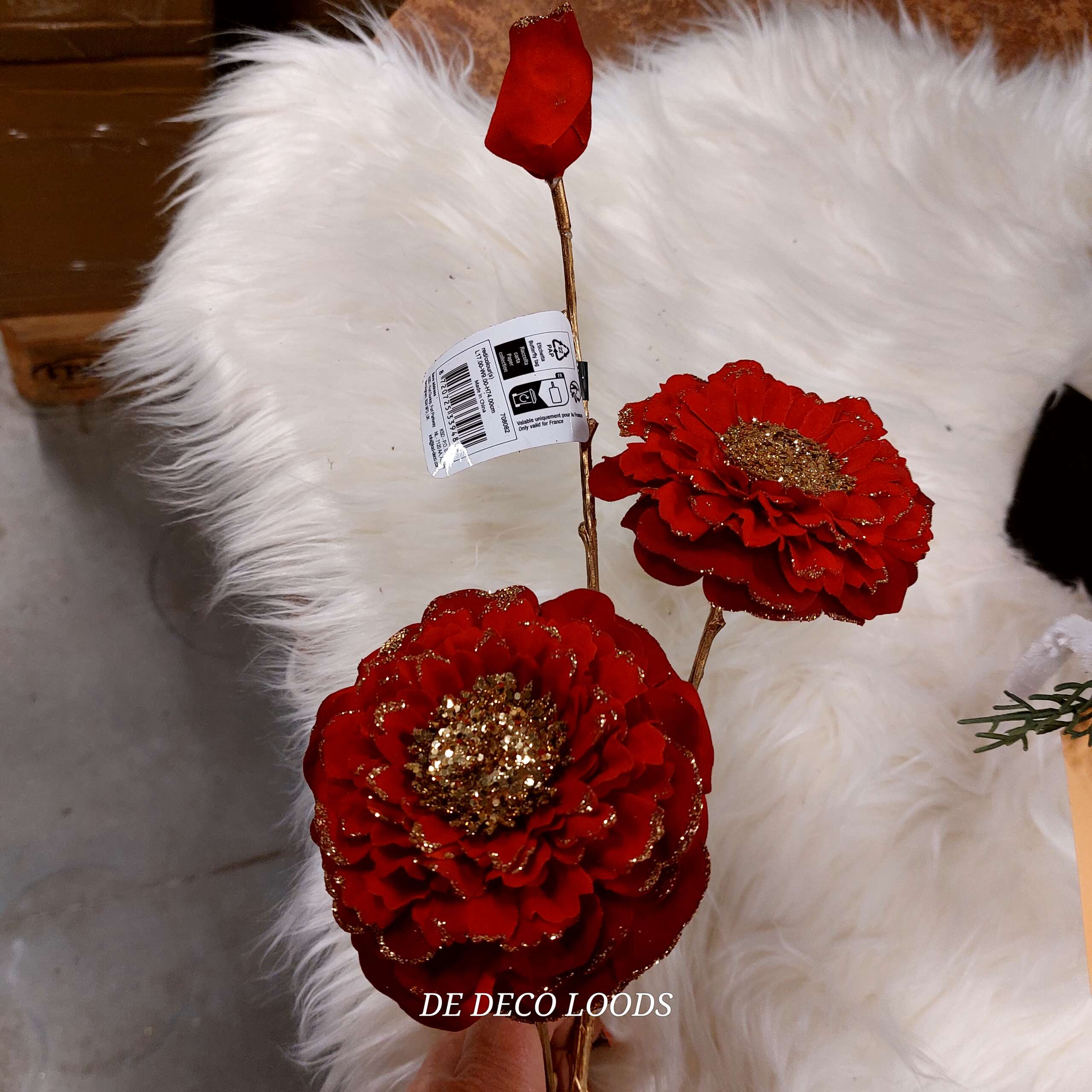 Kerstbloem Zinnia rood