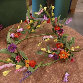 Bloemen guirlande