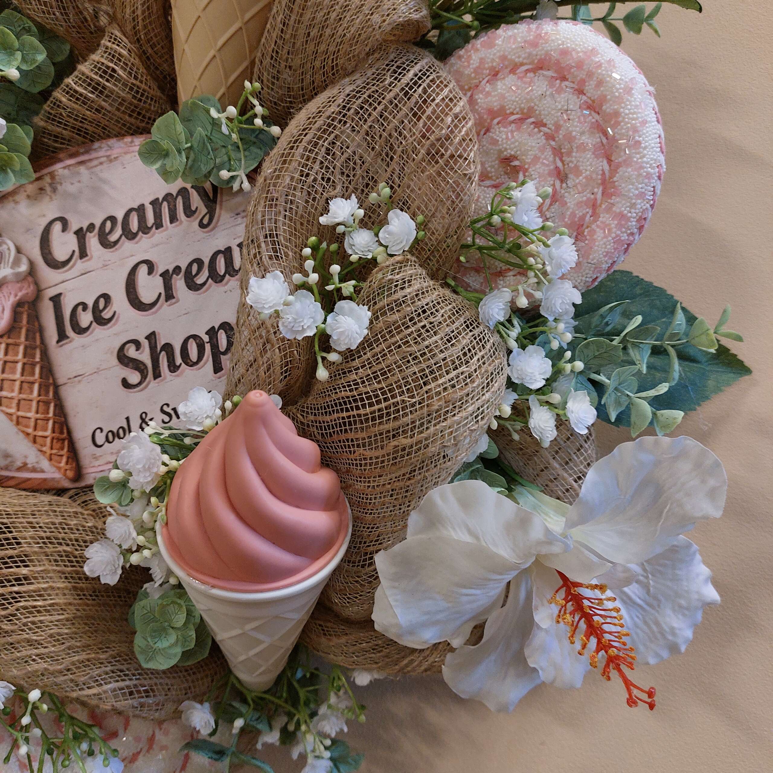 Deco mesh burlap