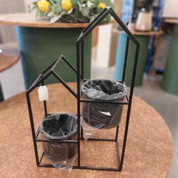 Metaal huis planter