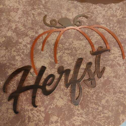 Herfst sign pompoen