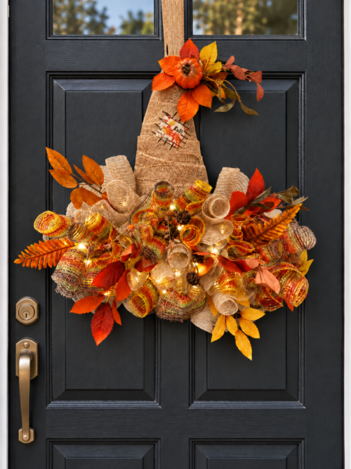 Herfstdecoratie scarecrow hat