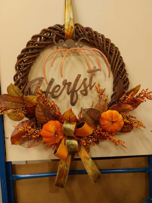 Herfstkrans pompoen